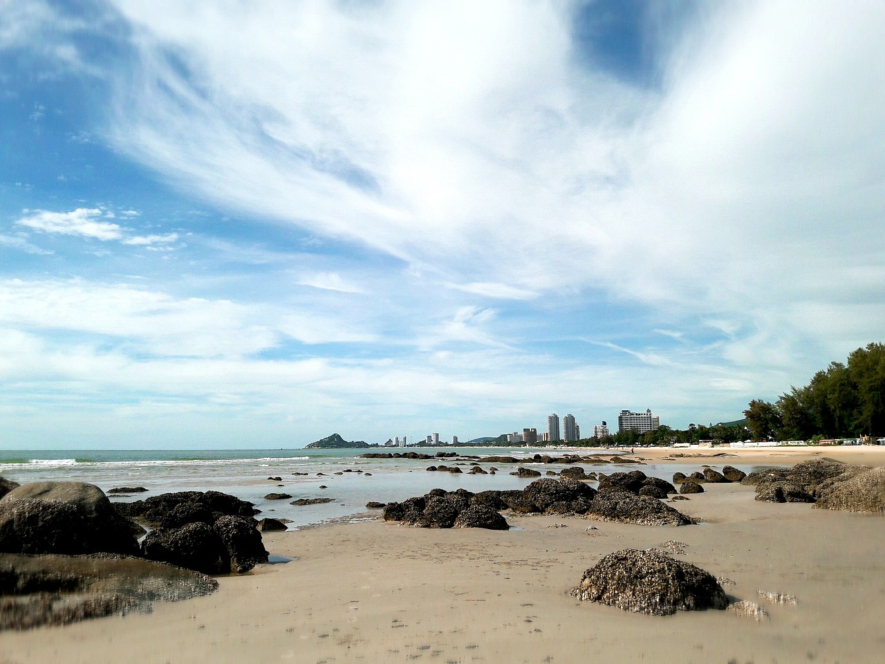 Hua Hin beach on the Gulf of Thailand